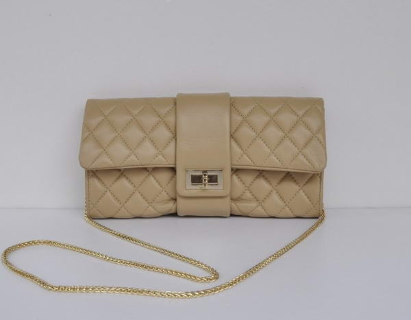 Fake Chanel Mademoiselle Turnlock Clutch Bags 2253 Apricot On Sale